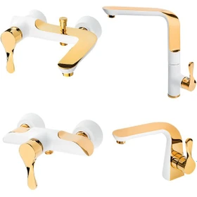 شیرآلات فیگارو سفید طلایی